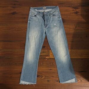 MOTHER Light Blue Bootcut Jeans